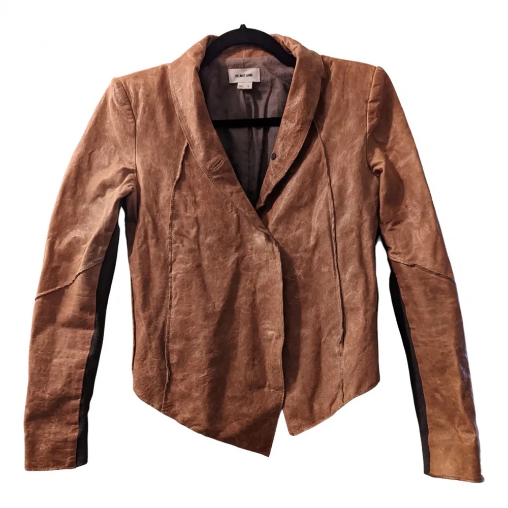 Helmut lang leather jacket